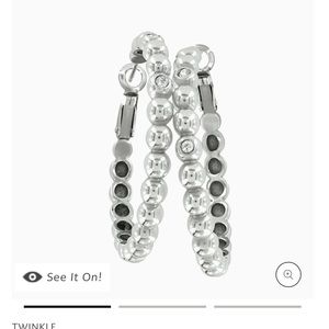 Brighton Granulation Large Hoop Earrings